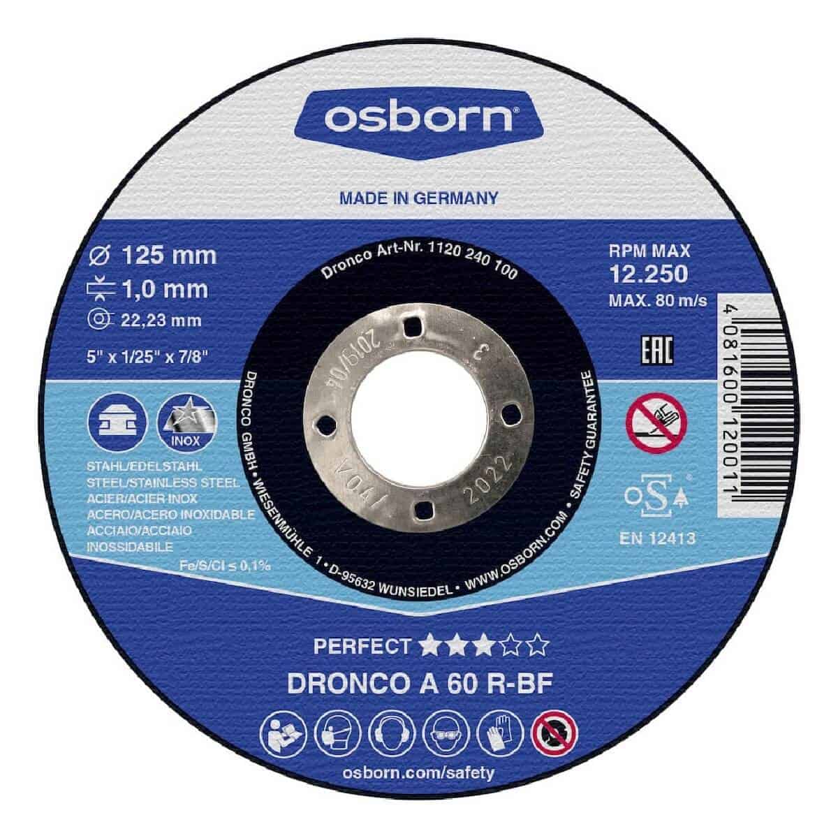 Osborn Dronco troxos kopis sidirou inox Perfect Osborn Dronco troxos kopis sidirou inox Perfect
