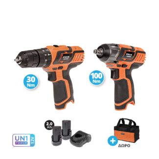 krausmann set mini drapanokatsavido kai mpoulonoklido 12v us118 22s